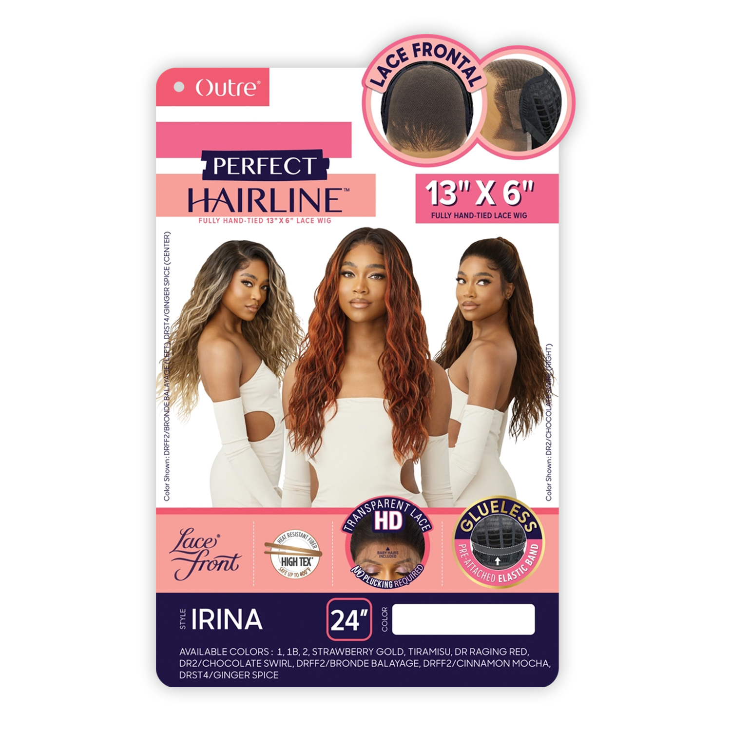 Outre HD Lace Frontal Wig Perfect Hairline Glueless Fully Hand-Tied 13X6 Lace Wig Irina