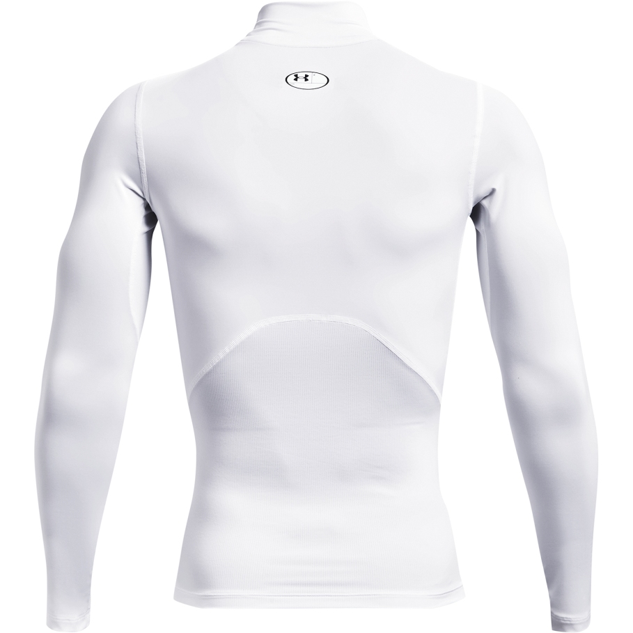 Under Armour HeatGear® Armour Mock Long Sleeve Men - White/Black