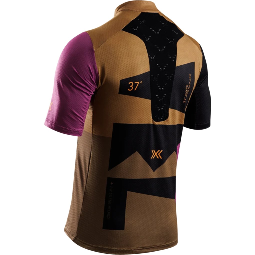 X-Bionic Corefusion Gravel Jersey Men - multi color/peanut butter