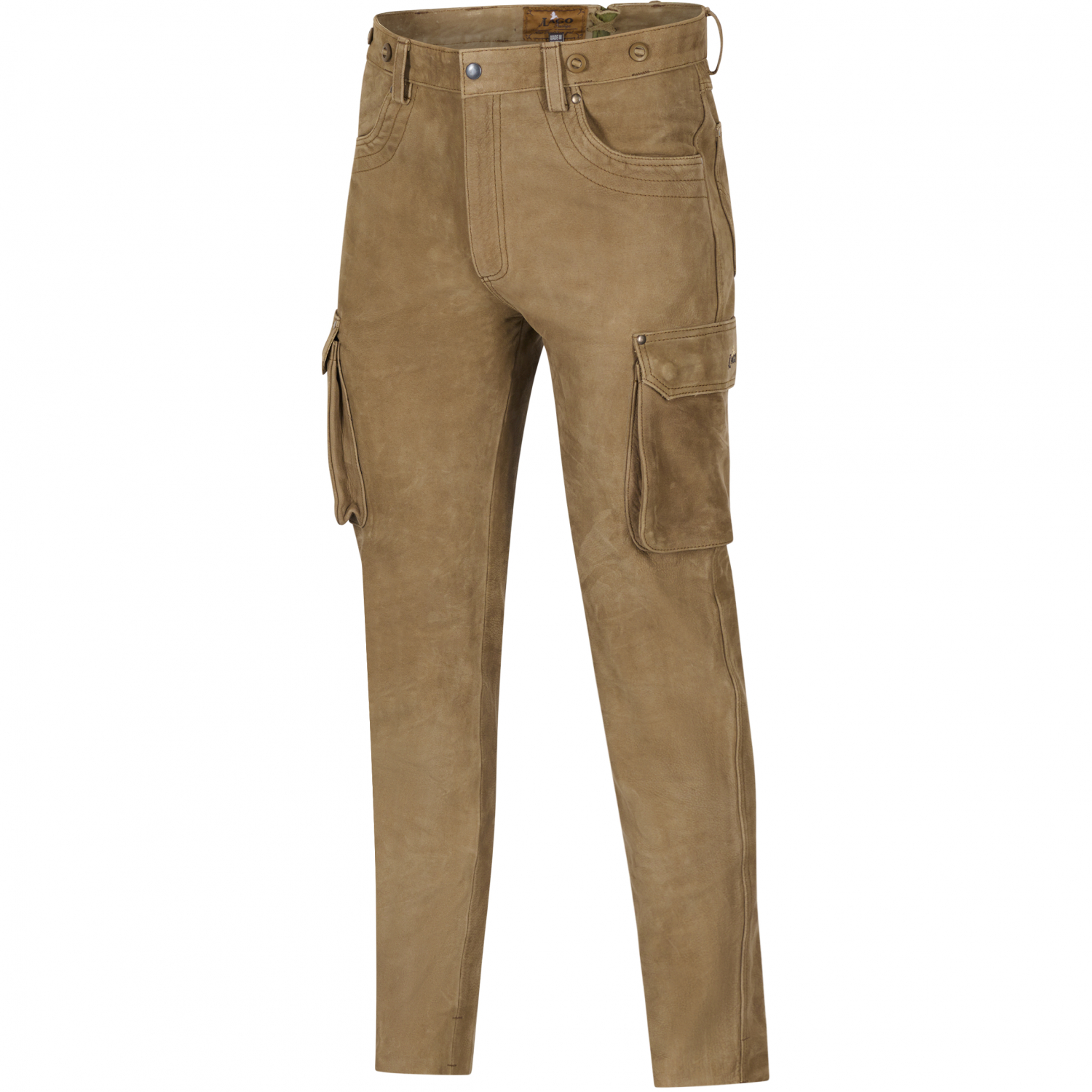 il Lago Prestige Leather Trousers Zermatt Men (Brown)