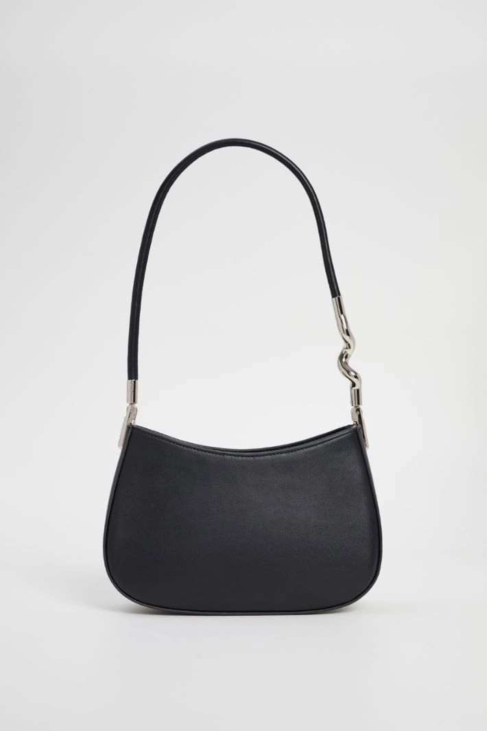 Bag with tubular handle - BLACK