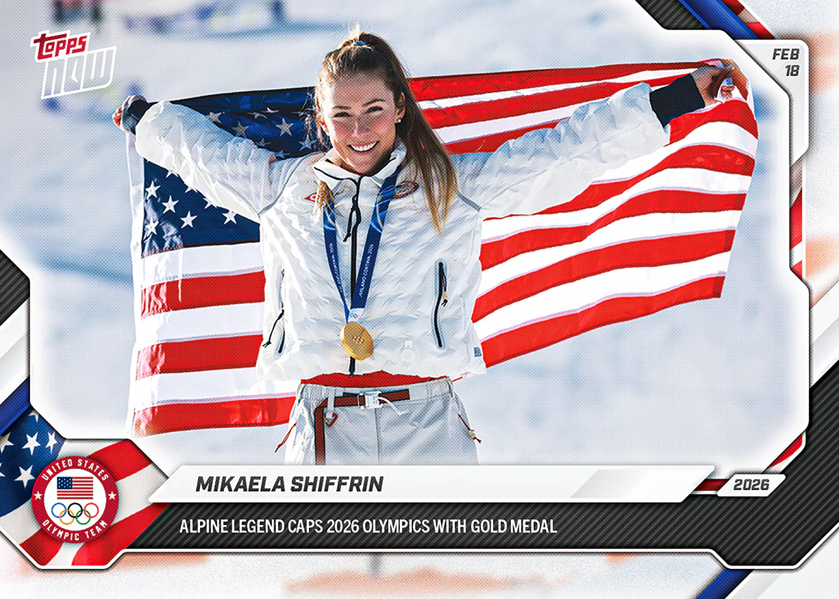 Mikaela Shiffrin - 2026 Olympics Topps NOW® - Card 13 - PR: 3148