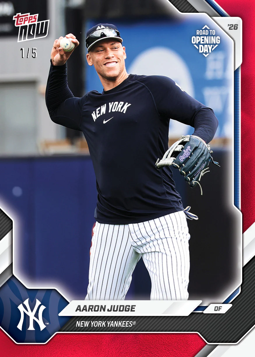 2026 New York Yankees MLB Topps NOW® Road To Opening Day 11-Card Team Set - PR: 3657
