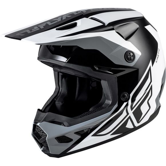 Fly KINETIC CREST 2026 cross helmet - Black / WhiteRef: FL1785