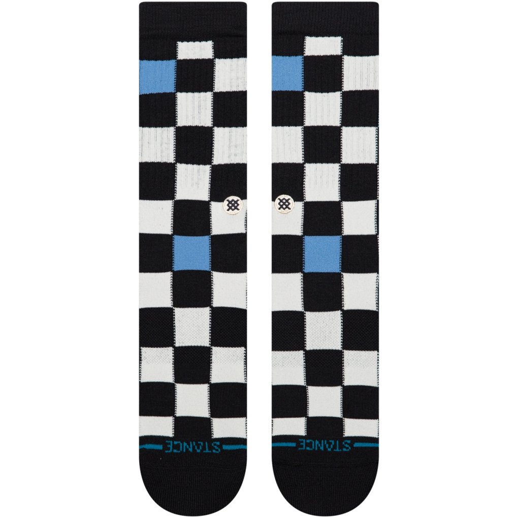 Stance Chef Check Crew Socks Unisex - black