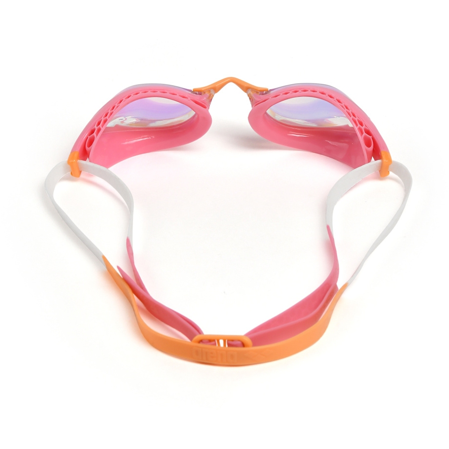 arena Airspeed Mirror Swimming Goggles - Yellow Copper/Light/Pink/Orange