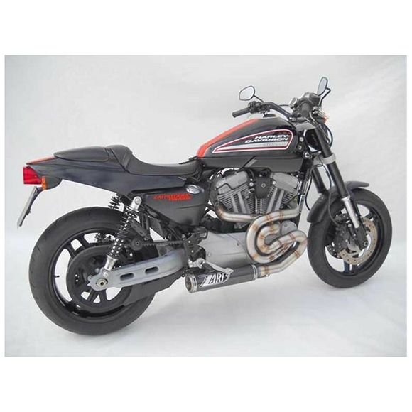 Complete Zard Titanium Carbon Line - black stainless steel tipHARLEY DAVIDSON 1200 XR 1200 - 2009 - 2012Ref: Zad00506A / Zhd513T00Tsr-B