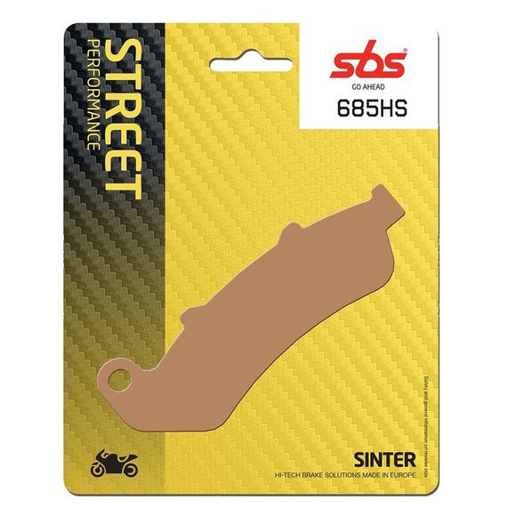 SBS 685HS Sinter Sintered Metal front brake padsRef: 685HS / 685070