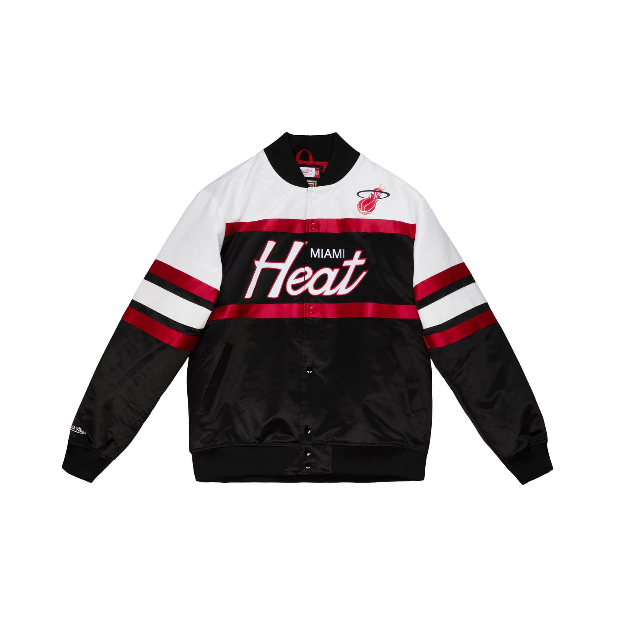 Miami Heat Mitchell & Ness Script Heavyweight Satin NBA Jacket