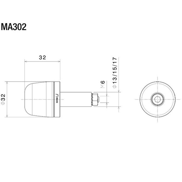 Universal Rizoma Handlebars - BlueRef: RZ0034