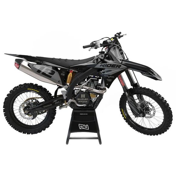 Kit déco RiderUnik RIDER GREYSUZUKI 250 RM-Z 250 - 2010 - 2018Ref : RU0416 / SURIDG05