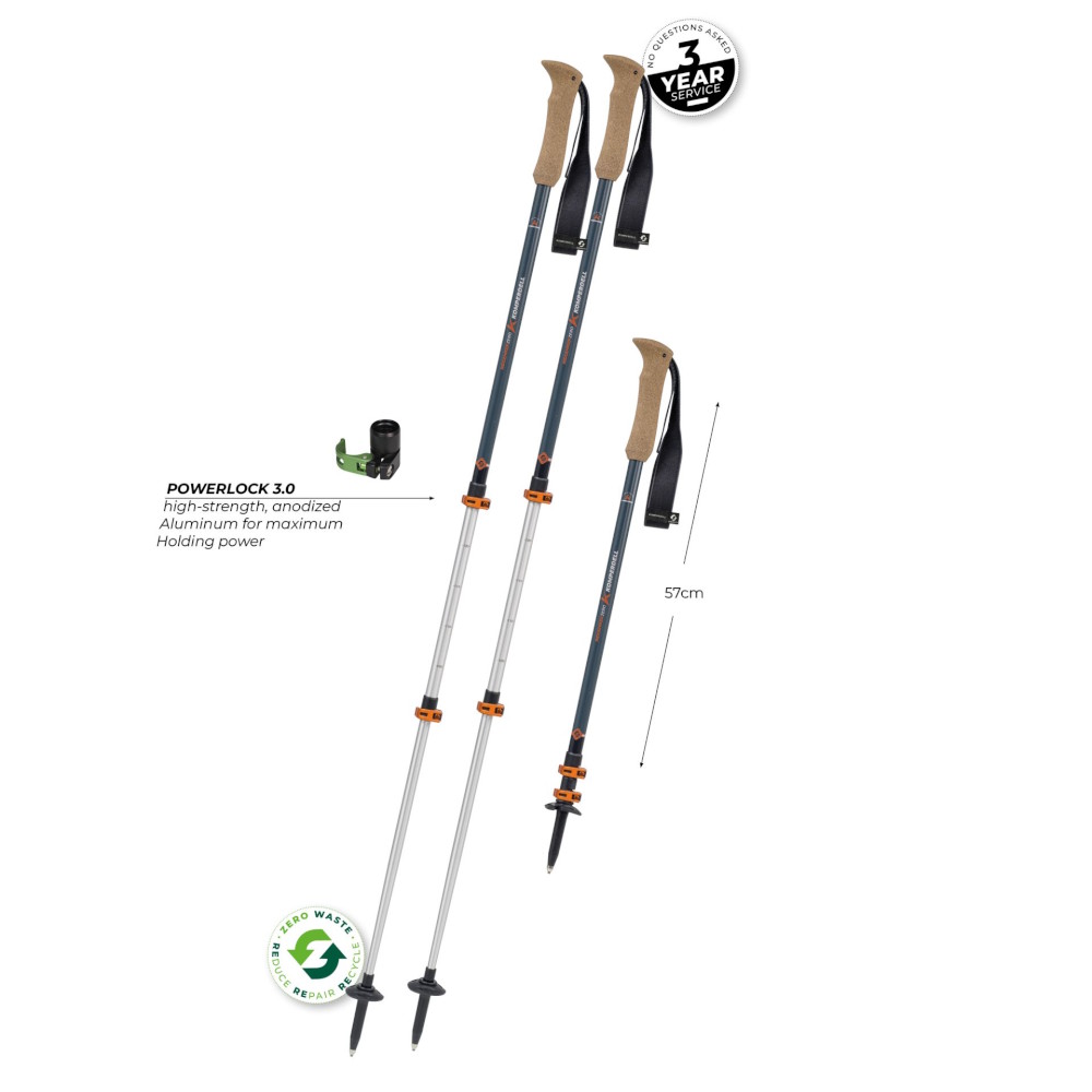 Komperdell Ridgehiker Zero Trekking Poles (Pair) - dark sapphire