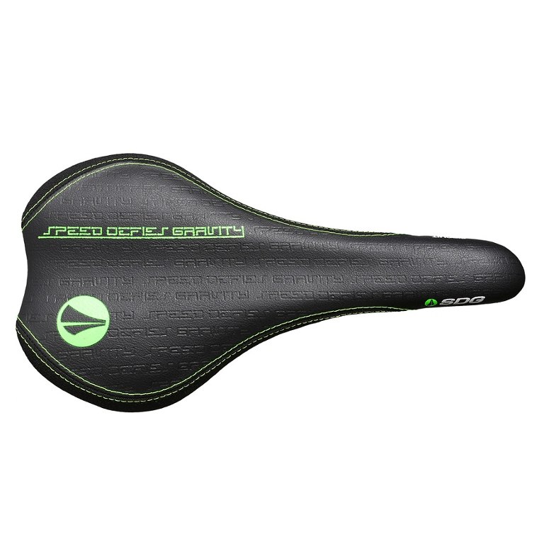 SDG Circuit MTN Ti-Alloy Saddle - black/lime green