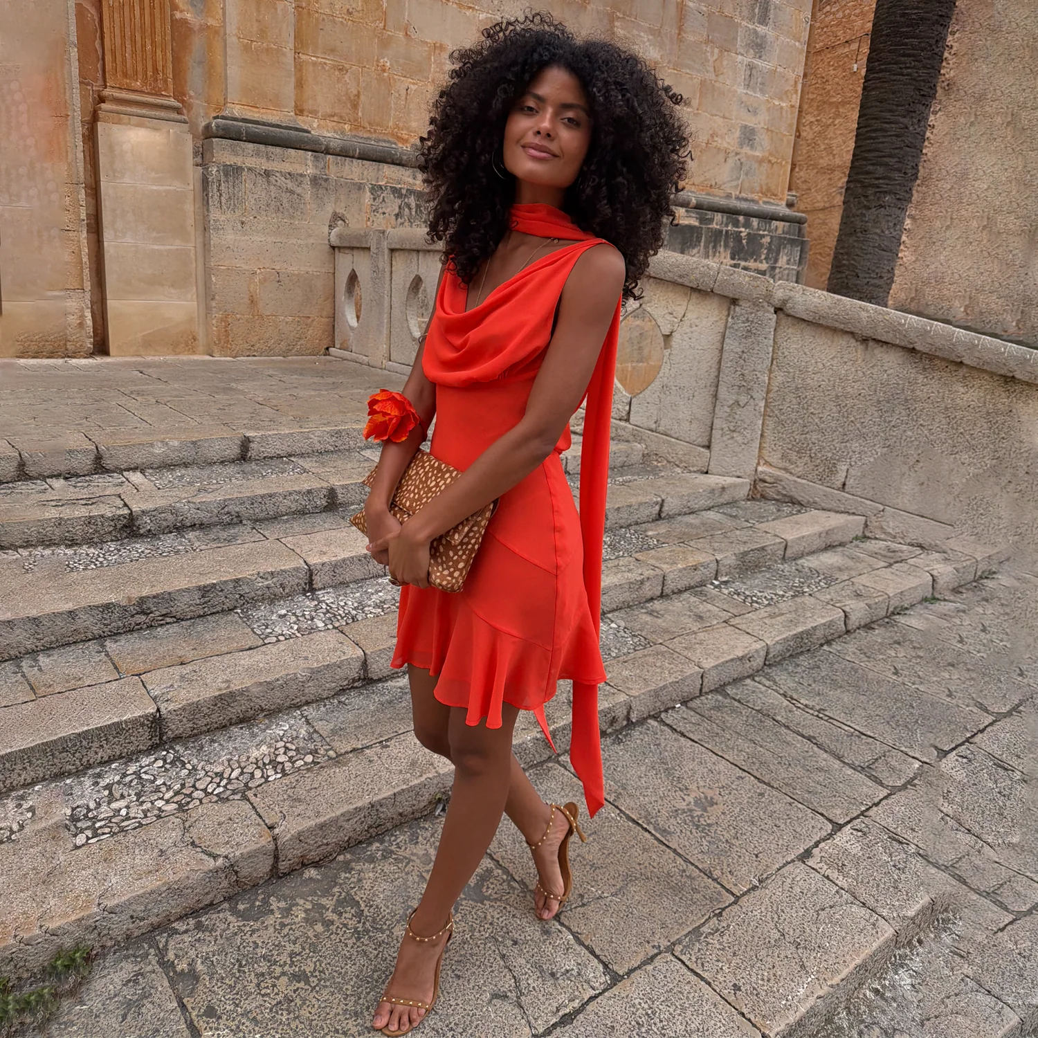 Tomato Mini Sophie Dress