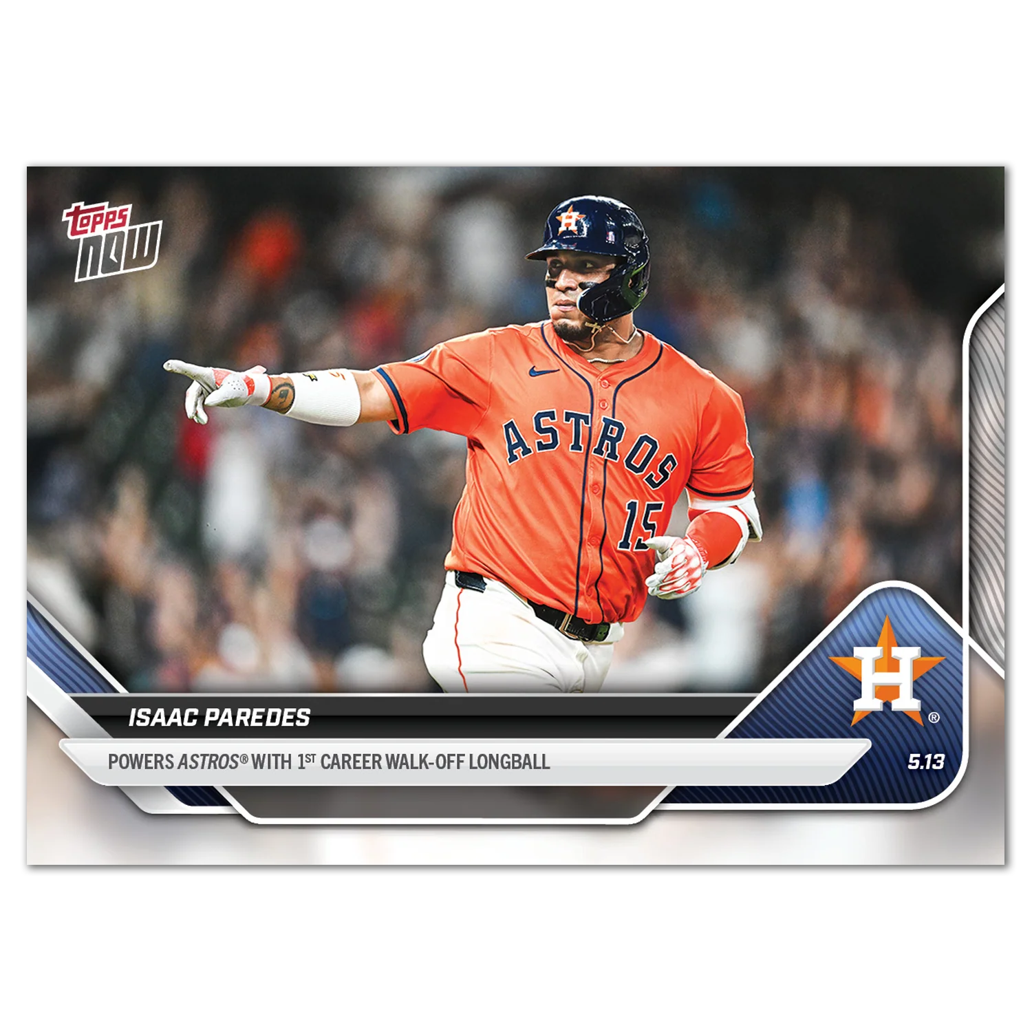 Isaac Paredes - 2025 MLB Topps NOW® - Card 173