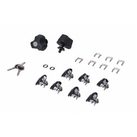 SW-MOTECH Anti-Theft Kit: 7 TRAX Locks + 2 PRO Anti-Theft Locks, Universal - BlackRef: Swm1188 / Qls.00.095.15100
