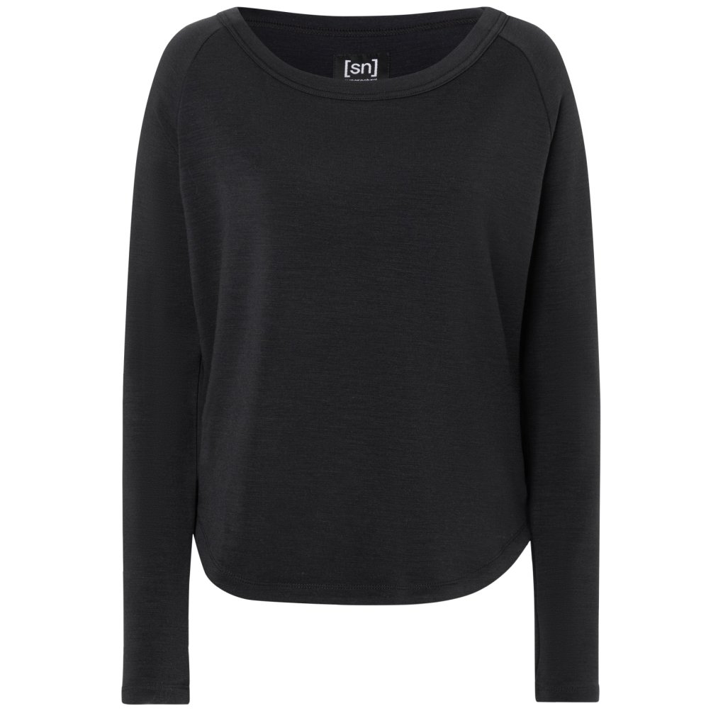 SUPER.NATURAL Everyday Crew Longsleeve Women - Jet Black