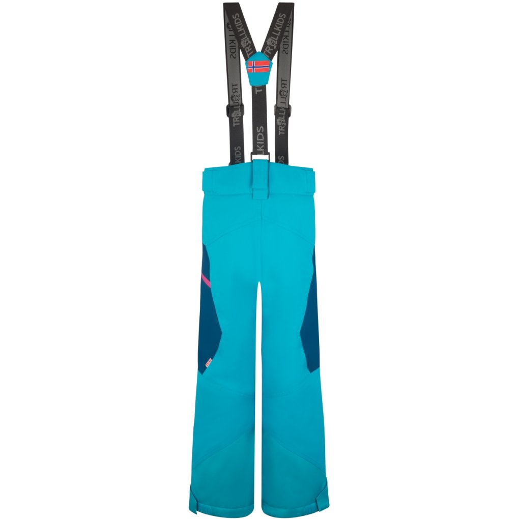 Trollkids Kongsberg Ski Pant Kids - Dark Turquoise/Bright Berry
