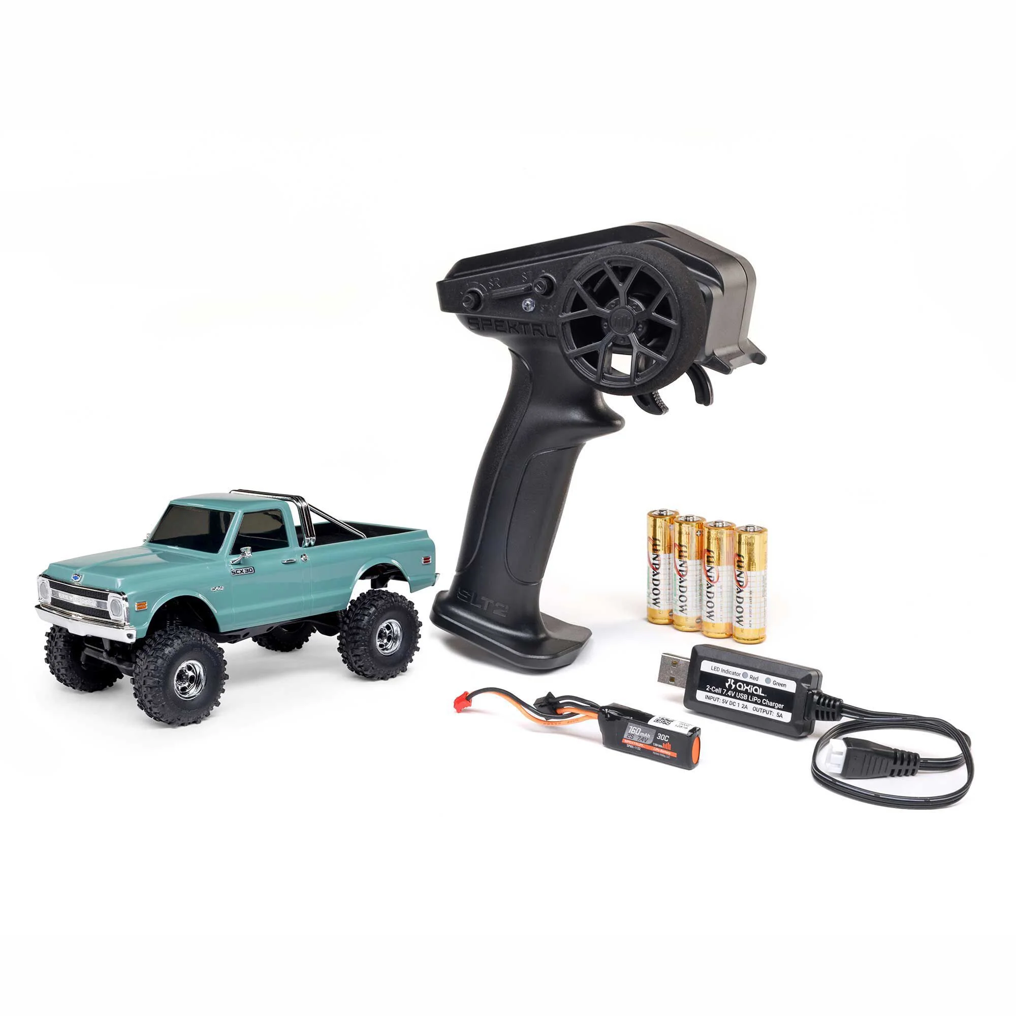 1/30 SCX30 Chevrolet K10 4X4 RTR Brushed Rock Crawler Axial AXI-2260T