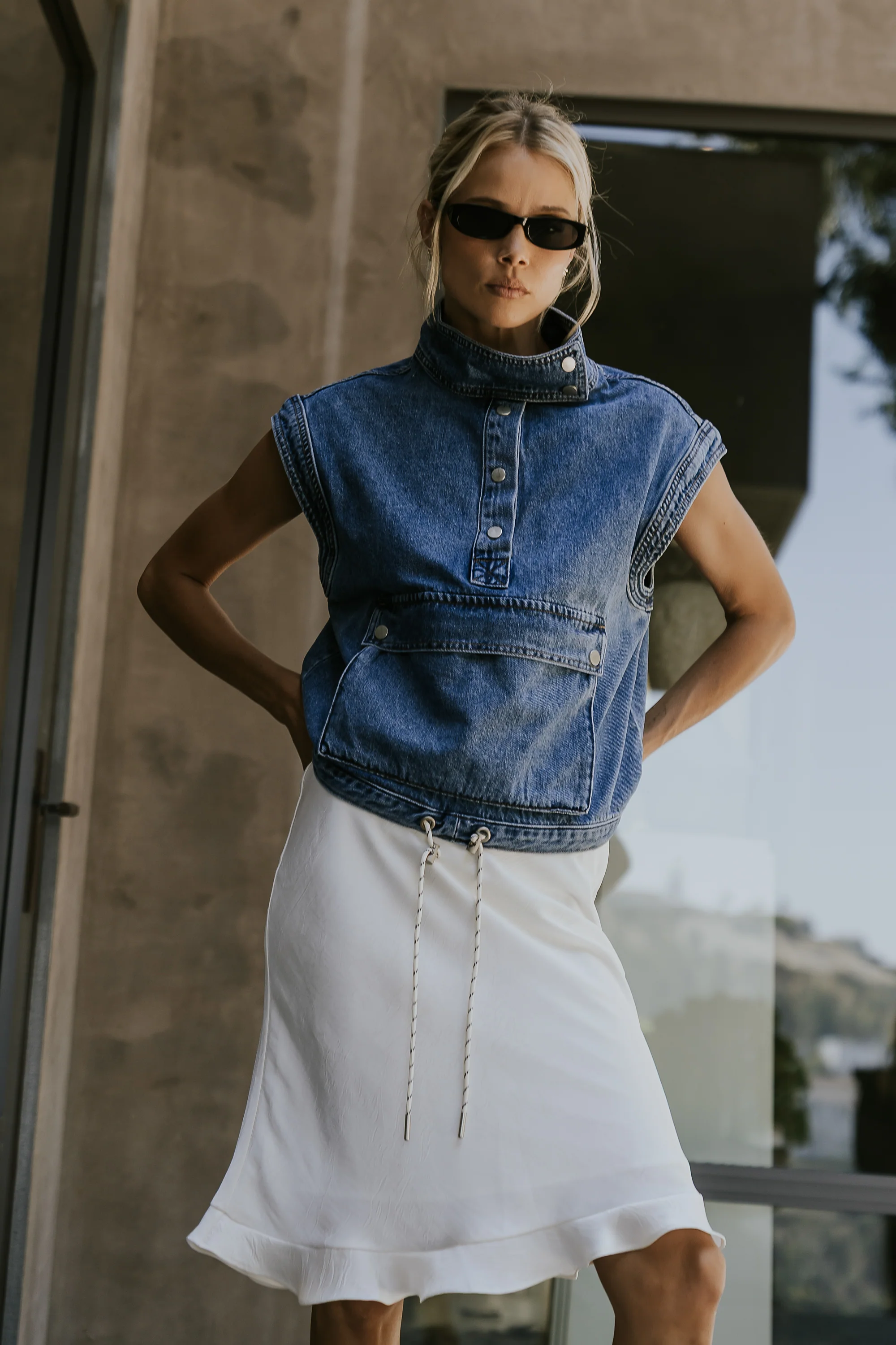 PREORDER - Mavis Denim Top