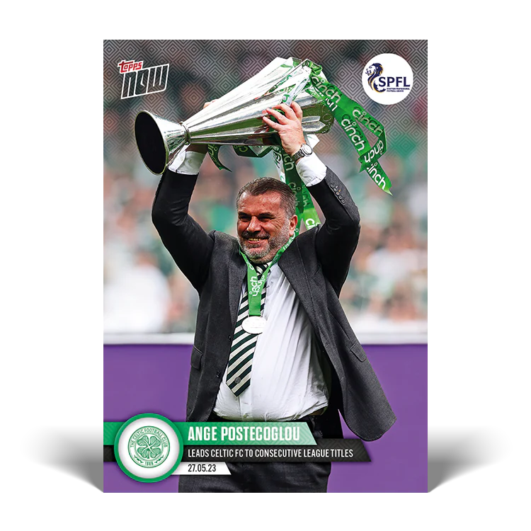 Leads Celtic FC to consecutive league titles - SPFL TOPPS NOW® UK Card #12