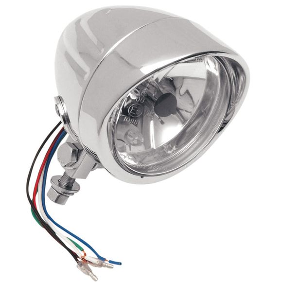 Drag Specialties Auxiliary Headlight Spotlights Running Light 11.5 cm Diameter Universal - GrayRef: DRG0091 / 20010248