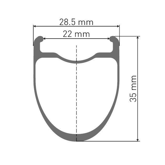DT Swiss ERC 1100 DICUT 35 Rear Wheel - 28