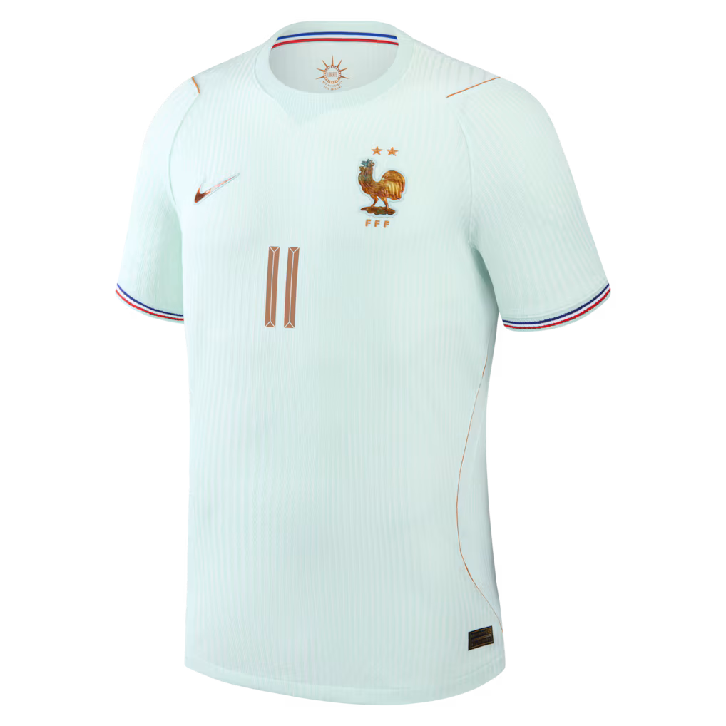 France Nike Away Aero-Fit Match Shirt 2026 with Olise 11 printing