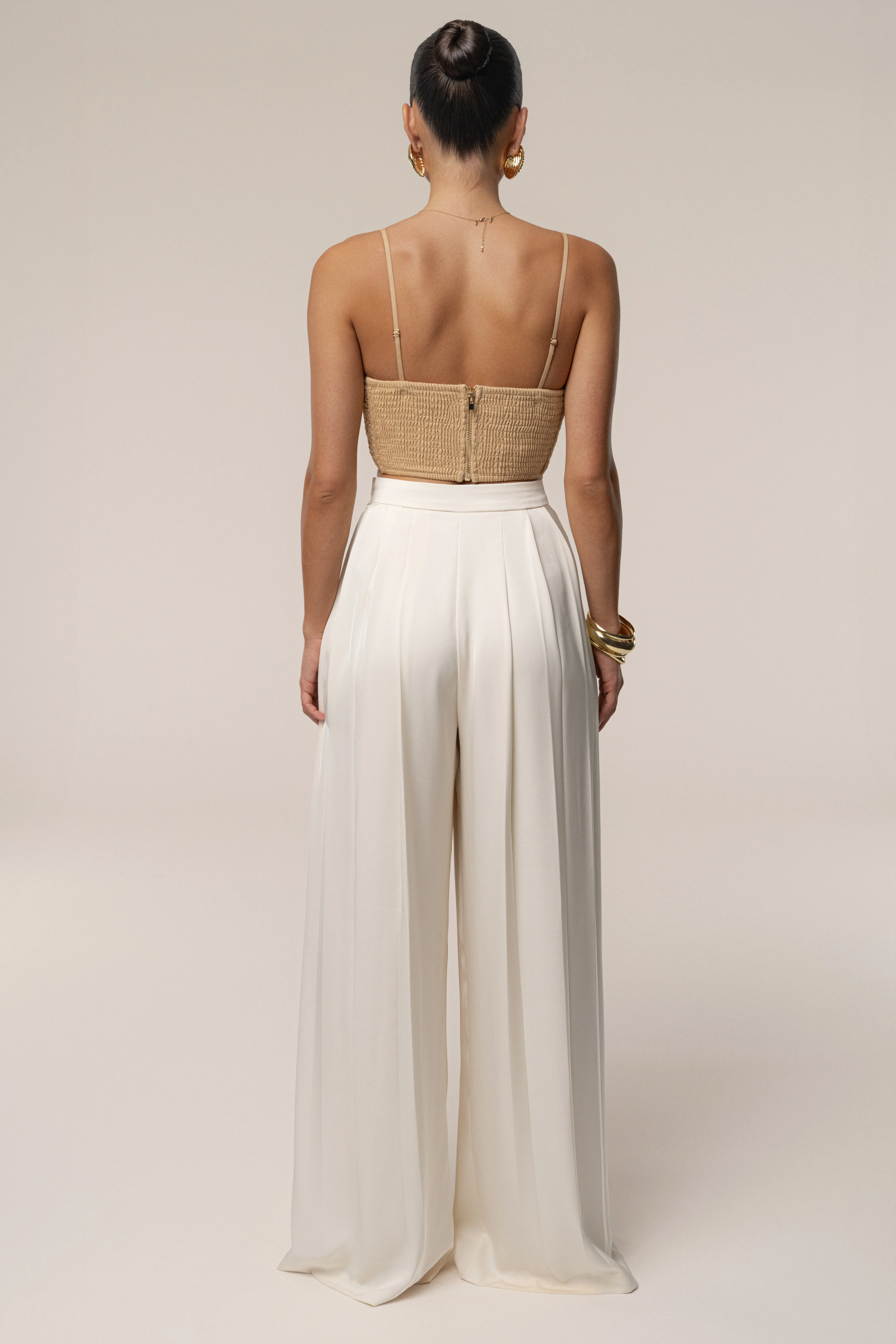 Beige Sail Away Texture Bustier