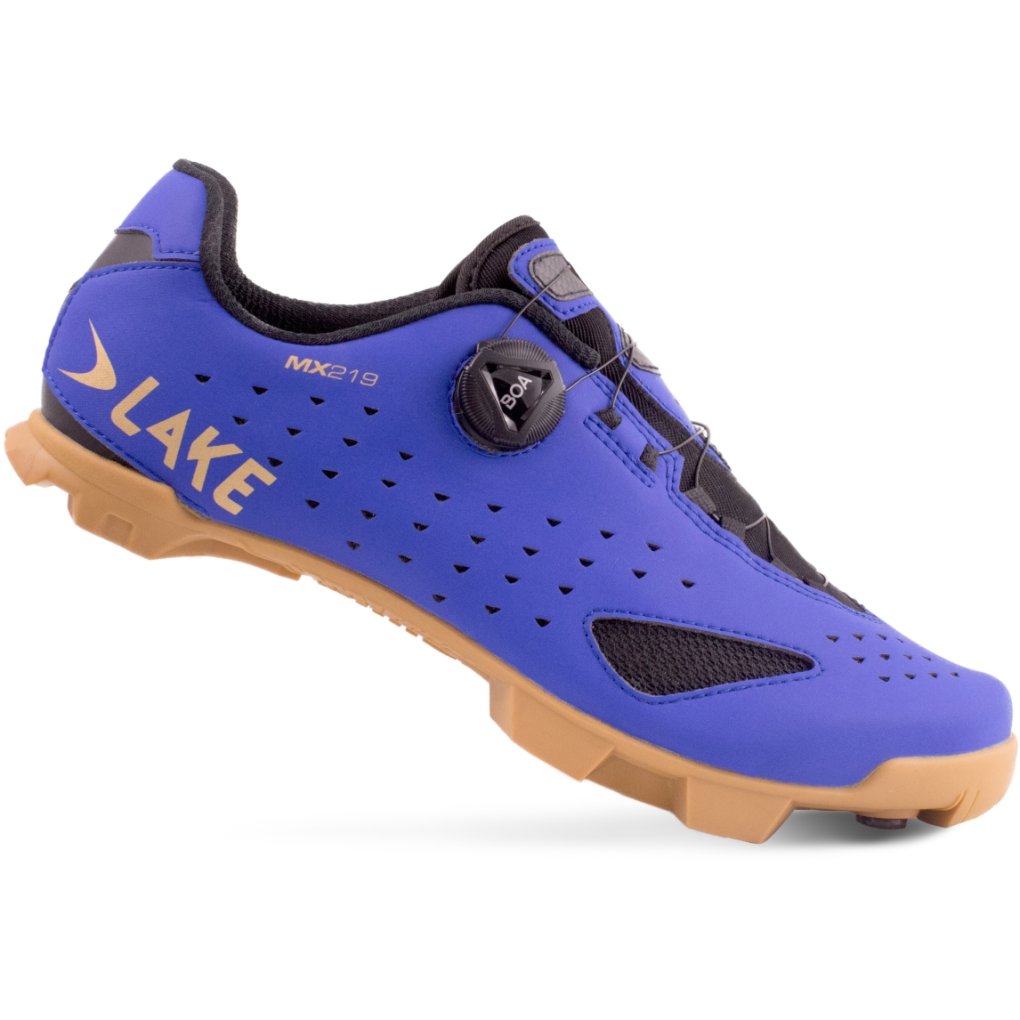 Lake MX219 MTB Shoes Men - strong blue/gold