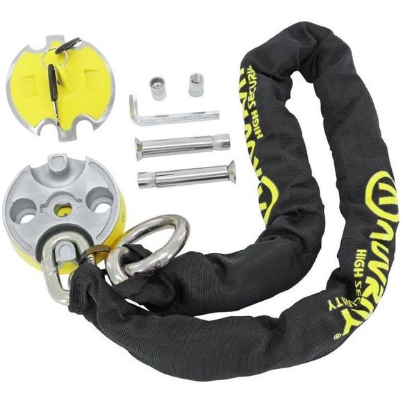 Auvray Motorcycle Chain Lock XTREM PROTECT Lasso - Diameter 13.5, Length 120 with Anchor Point - UniversalRef: auv0064 / cxtrp120lauv