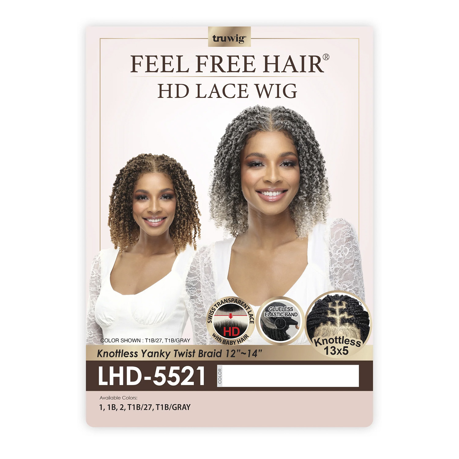 Eve Hair HD Braided Lace Front Wig Glueless 13X5 LHD-5521