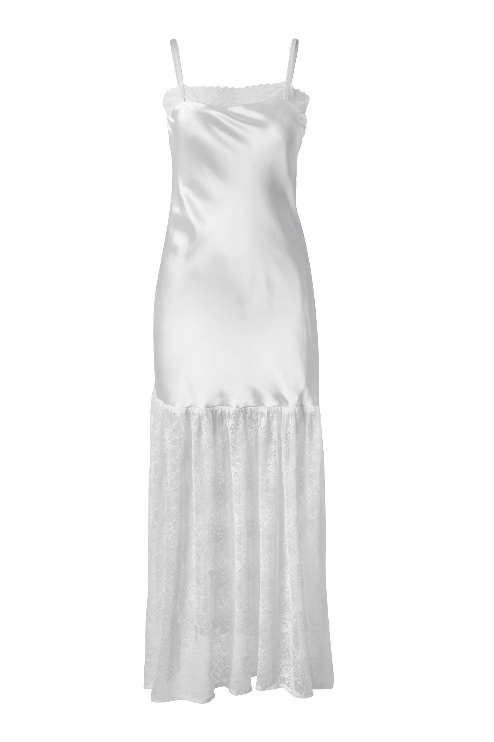 Catalina Maxi Dress White - Eco-Certified