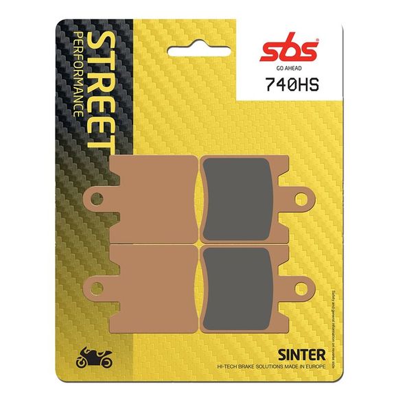 SBS 740HS Organic Front Brake PadsRef: 740HS / 740070