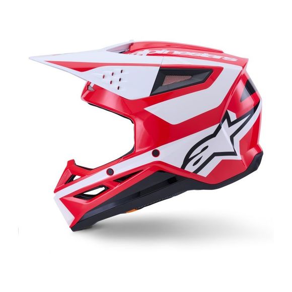 Casque cross Alpinestars S-M3 HEAT 2026 - Rouge / BlancRef : AP3966