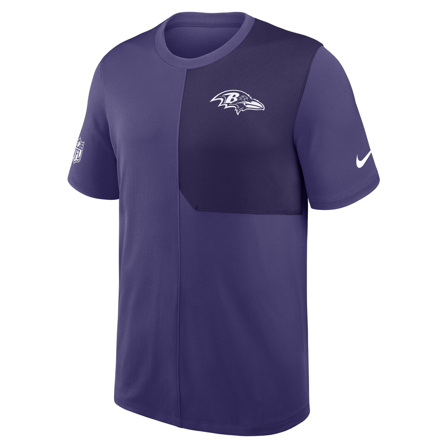 Baltimore Ravens 2025 NFL Sideline Nike Dri-FIT Coach UV Top Purple