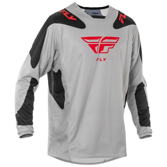 Fly KINETIC cross jersey - SYM 2025 - Gray / RedRef: FL1611