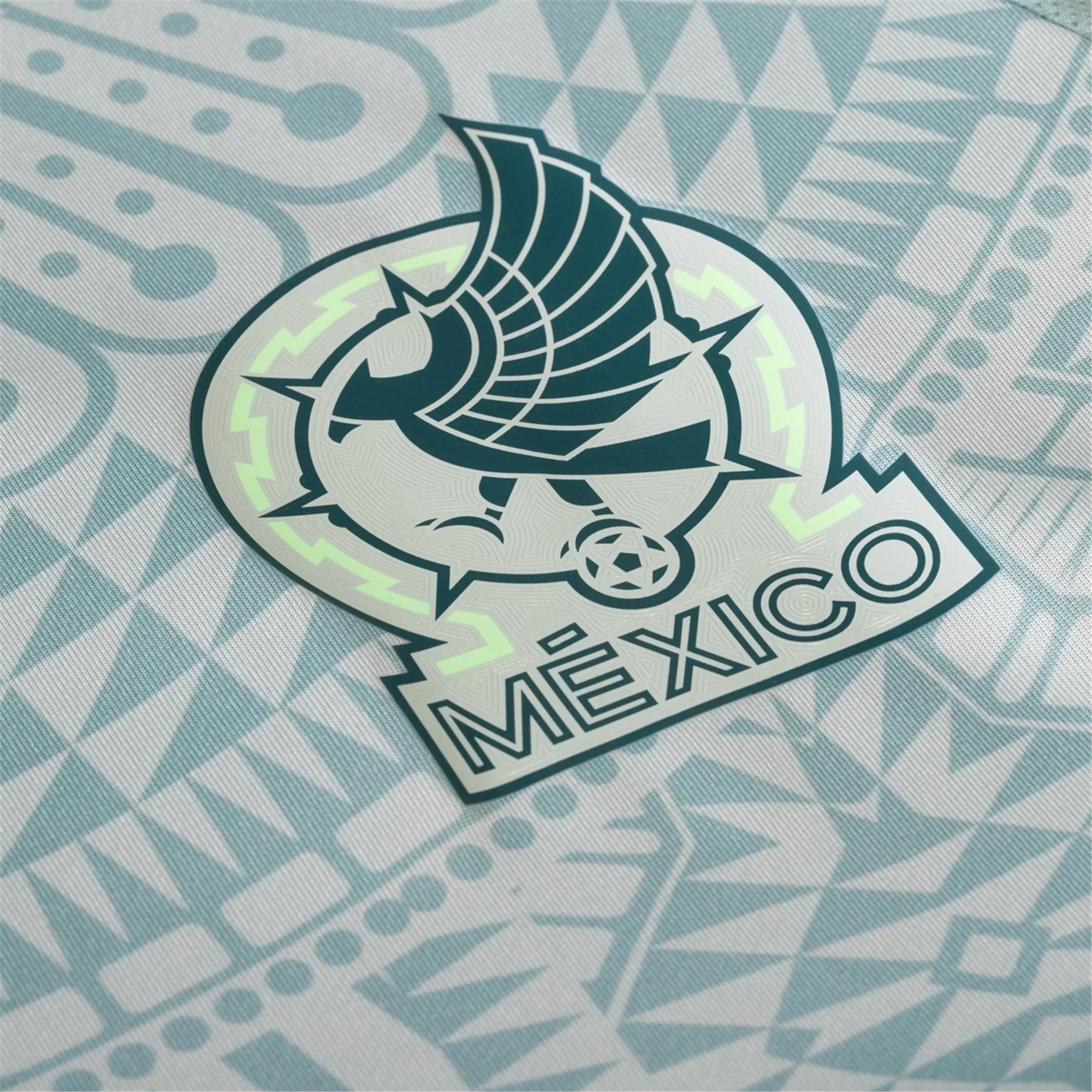 Gilberto Mora Mexico Authentic Away Jersey 24/25 w/ Gold Cup 2025 Patches (Linen Green)
