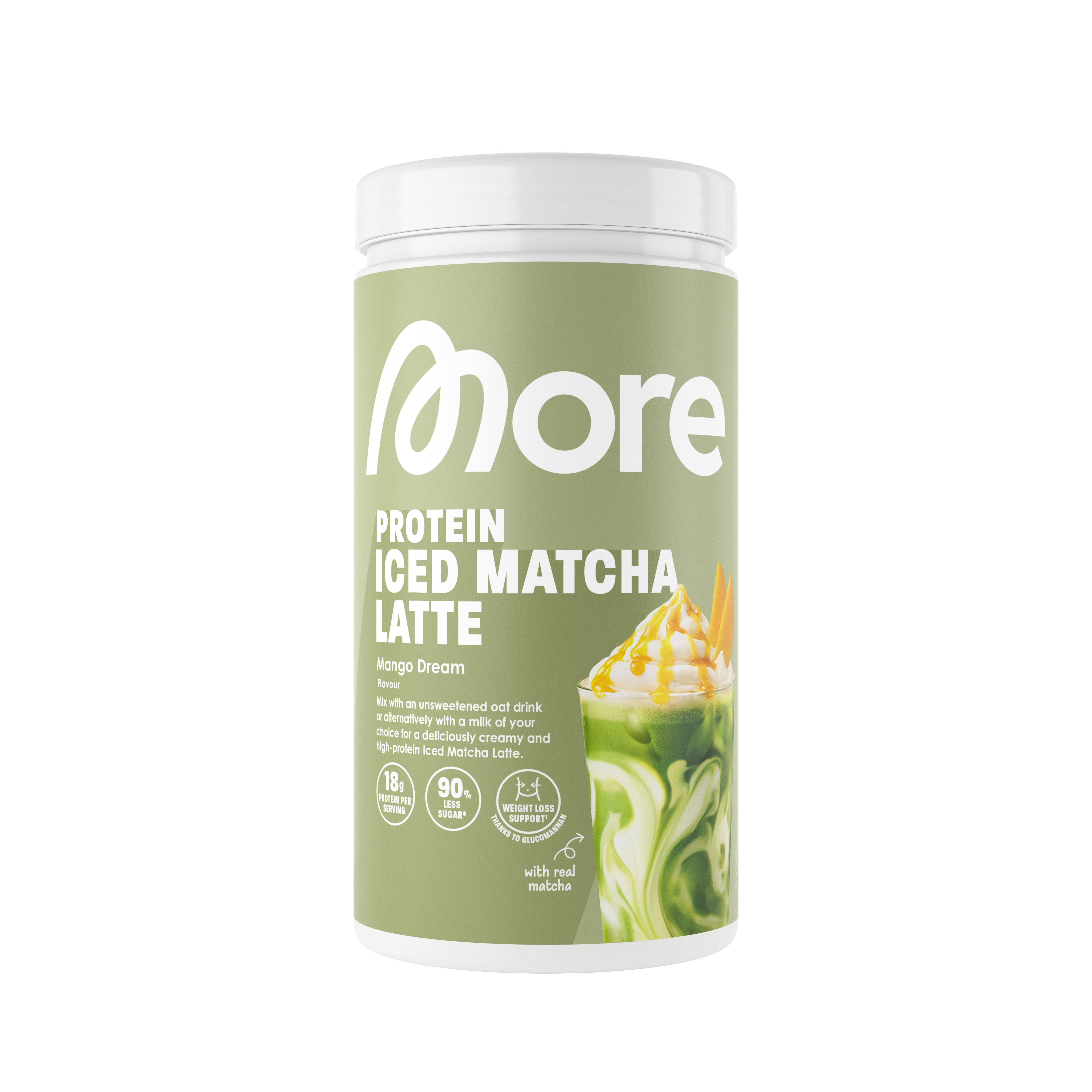 More Protein Iced Matcha Latte