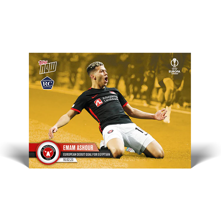 Topps UK - European debut goal for Egyptian - EL TOPPS NOW® Card #29