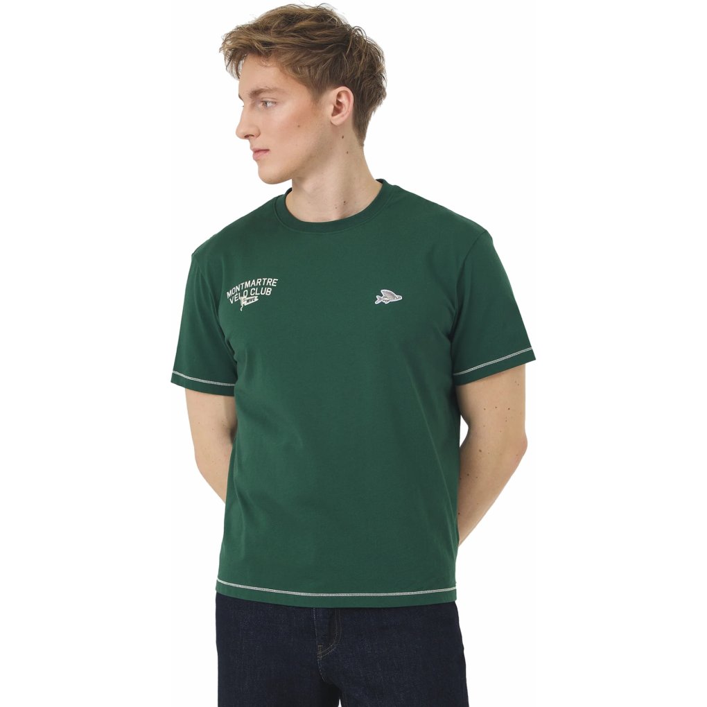 Café du Cycliste x Montmartre Vélo Club Paris Anne T-Shirt Unisex - dark green