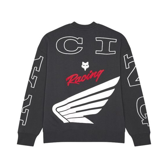 Fox Honda Oversized Fleece Crew - Gray / BlackRef: FX5221