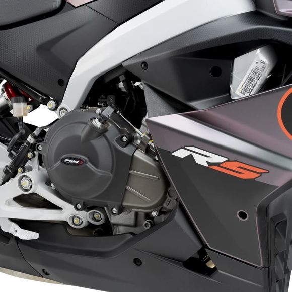 Protection Moteur Puig Kit de 2 pare-carters - NoirAPRILIA 457 RS 457 - 2024 - 2025Ref : PUI0884 / 22248N
