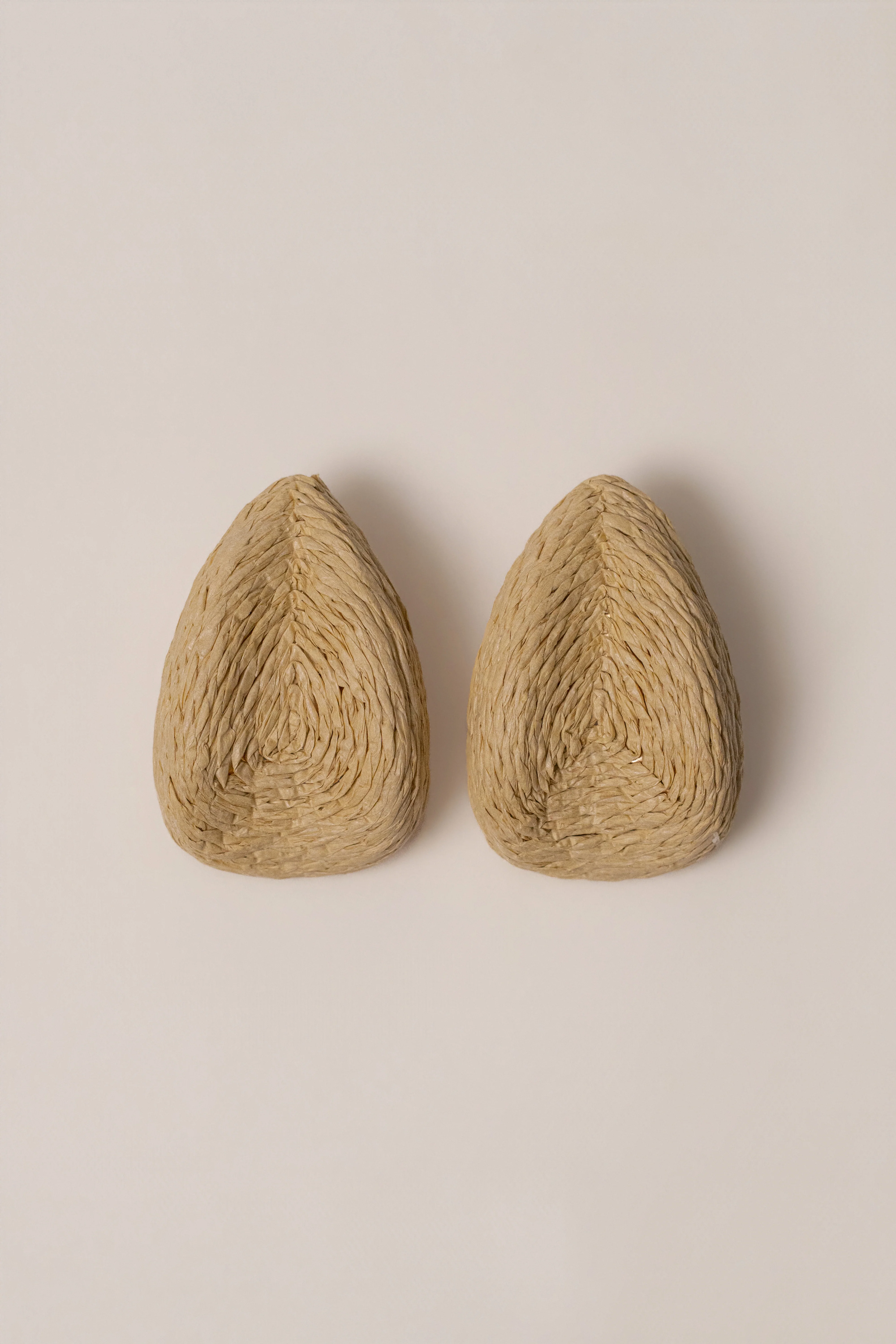 Beige Beach Club Raffia Earrings