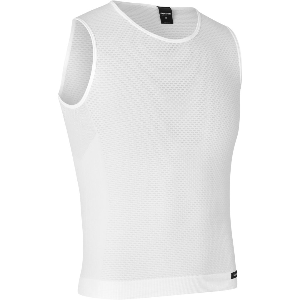 GripGrab PACR Summer Seamless Sleeveless Base Layer Men - White