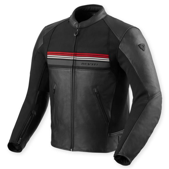 Motorcycle jacket Rev it mile 2 - black / redRef: Ri1665