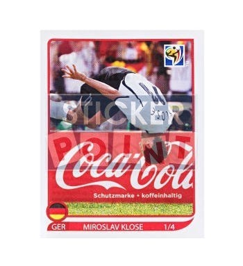 Panini World Cup 2010 Klose-Salto - All 4 Somersault-Stickers