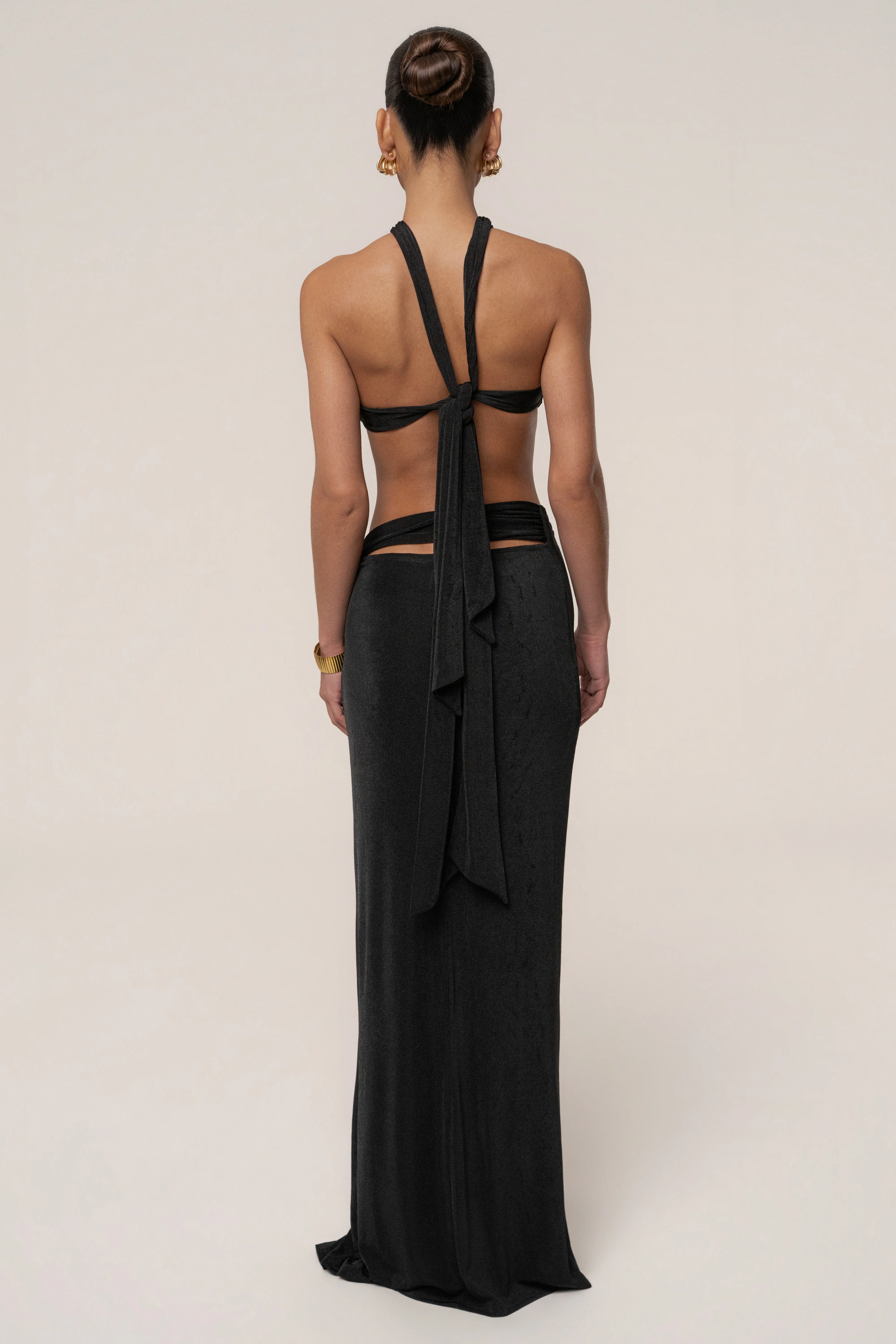 Black City After Dark Skirt Set