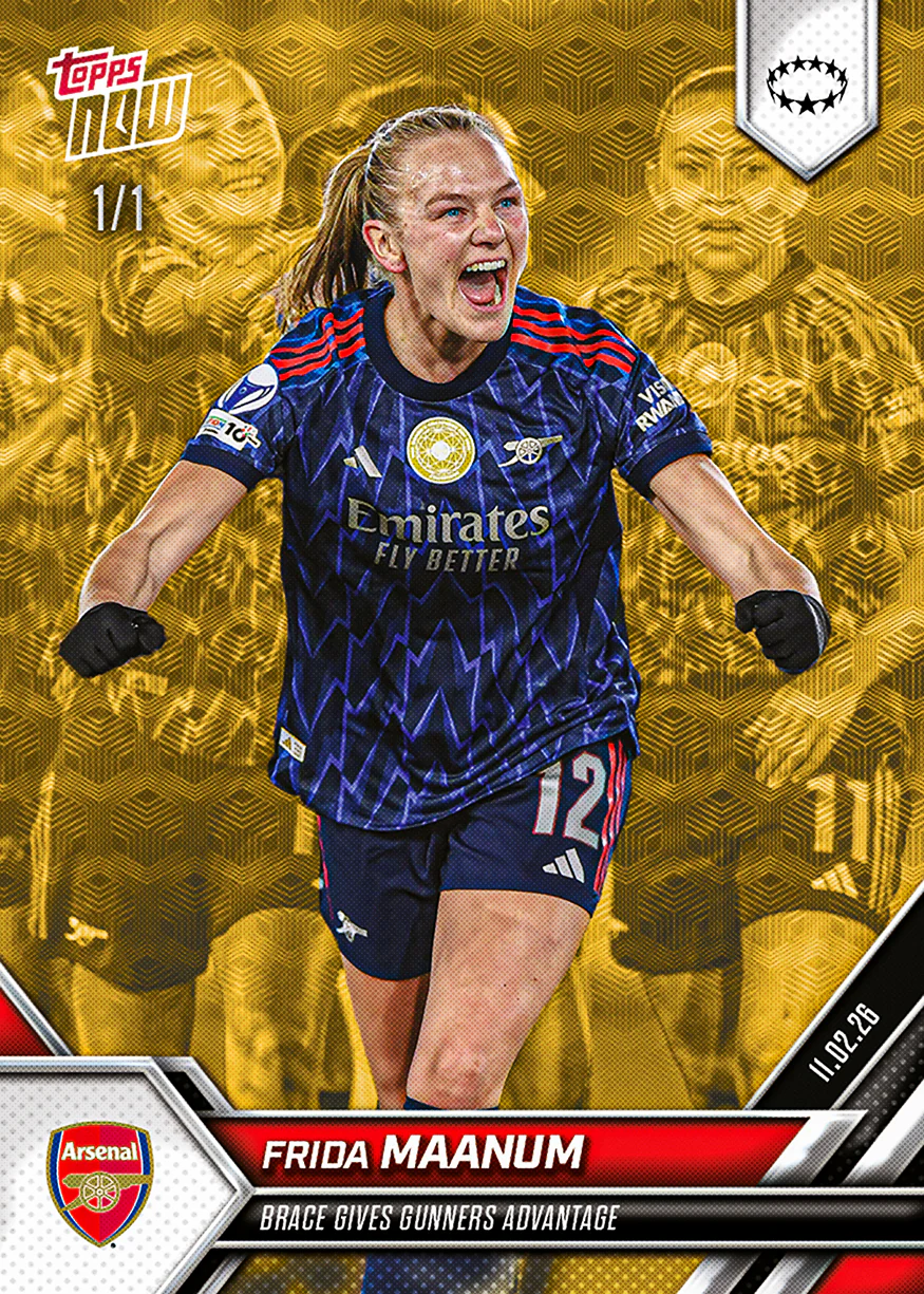 Frida Maanum - 2025-26 UWCL Topps NOW® - Card 17 - PR: 328