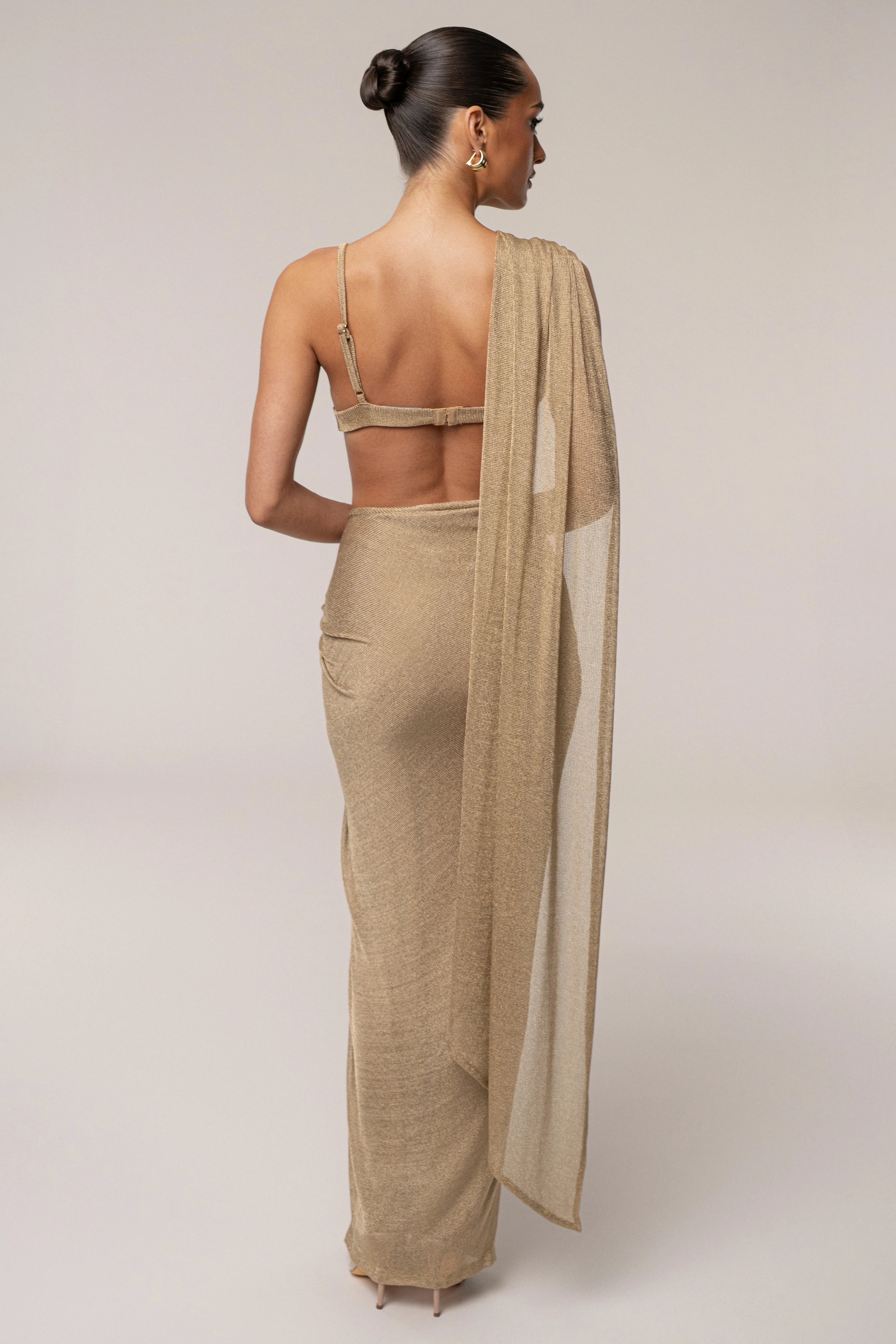 Gold Nocturne Draped Top